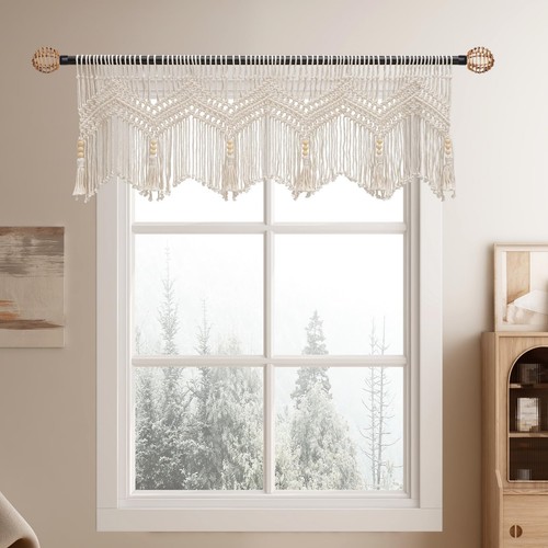 Romanova boho valance macrame - boho,